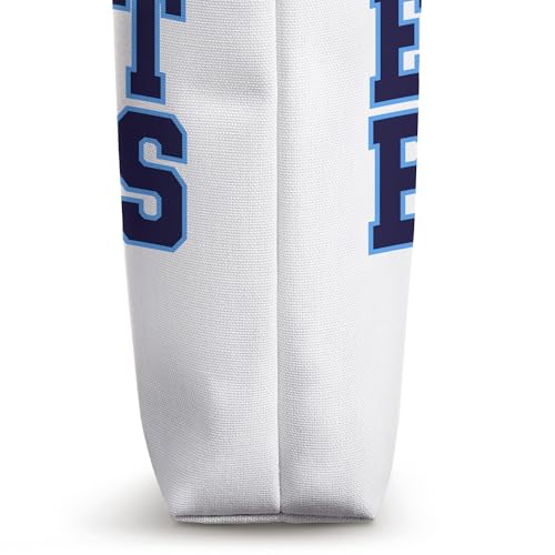 Bolso tote premium universitario Elmhurst University Bluejays miniatura 3