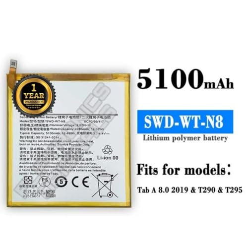 Image of SWD-WT-N8 Battery for Samsung Galaxy Tab A 8.0 SM-T290 SM-T295 Battery with 1 Year wrranty****(P269)