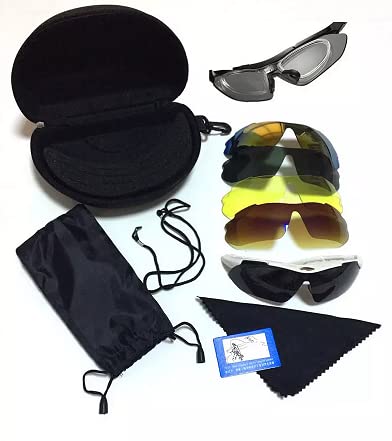 FASTPED Women Men Outdoor Sports Bicycle Cycling Polarized 5 in 1 Sun Glasses Sunglasses Set with Case-image-22