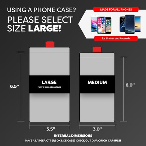 Image of PHOOZY Apollo Thermal Phone Case | Insulated Phone Pouch Extends Battery Life 3X | Heat Resistant Drop Protection | Military Grade Water Resistant | Large | Space