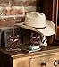 Cowboy Hat Stand, Hat Display, Western Horseshoe Decor, Cowboy Hat Holder, Hat Stands for Display Tabletop, Cowboys Gifts for Men, Desk Hat Rack for Fedora, Sun Hats,Straw Hats, Iron, Bronze, 2 Packs