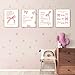 LARTSFRO Coquette Pink Bow Christian Wall Art Decor Posters for Bedroom, Bathroom, Dorm, Aesthetic Wall Posters for College Teen, Girls, Gifts, Inspirational, Bible Verses, Unframed, 10x8 Inch, 4 Pcs