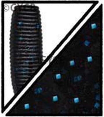 Yamamoto 5" PRO SENKO BLACK W/ LARGE BLUE FLAKE (10 PACK) image 2