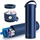 SUNMON 24H Insulin Kühltasche mit Thermoflasche-Technik für 1-5 Pens – TSA-zertifizierte Reise-Kühlbox für stylische Medikamentenkühlung (Dunkelblau)