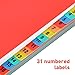 ABOOFAN Index Page Dividers Binder Subject Separator for Office and School Notebooks Classification Tabs Organizer with Reinforced Punch Compatible with All Vertical Files