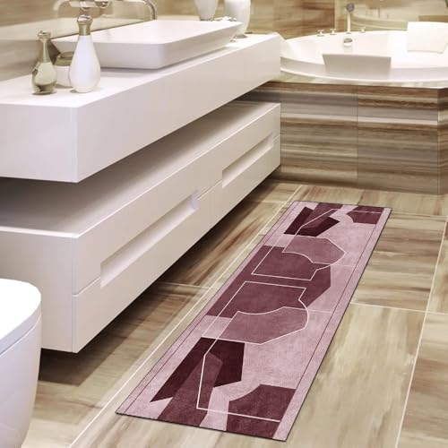 Alfombra de pasillo lavable para evitar resbalones y decorar el hogar 4