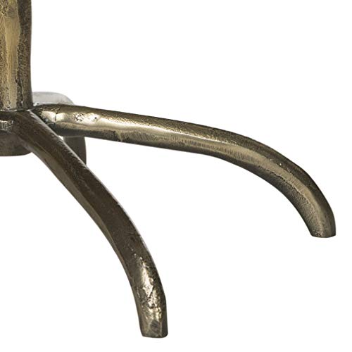 Mesa auxiliar de salón de metal para el café junto al sofá 5