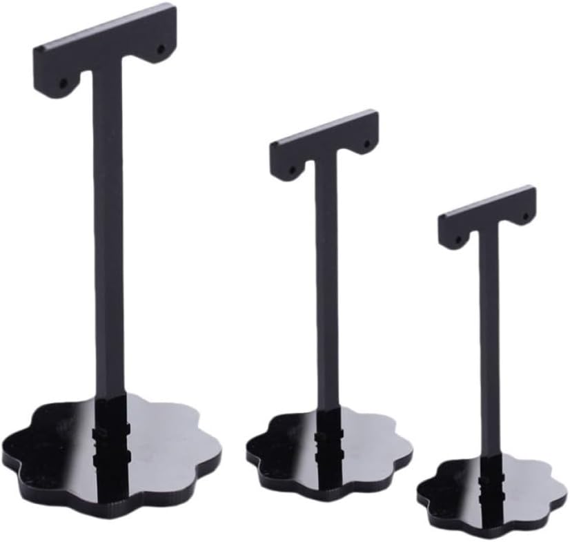 Abaodam T Shape Earrings Jewelry Holder 3pcs Acrylic Display Rack