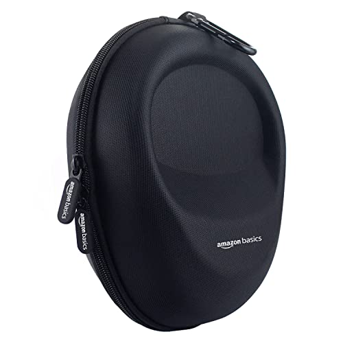 Image of Amazon Basics Hard Shell EVA Headphone Carrying Case for Universal Oversized Over-Ear Headset, Shockproof, Water Repellent, Anti-Pressure Portable Protective Pouch /Storage Bag, Black