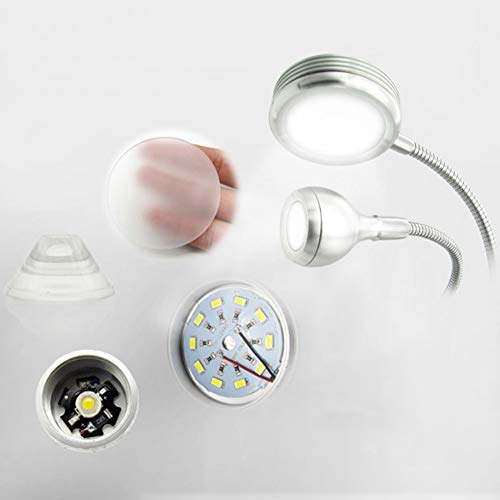 Lampe de table de pêche et maquillage nomade avec clip réglable USB - 4