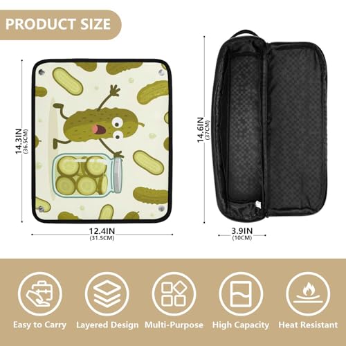Estuche de viaje 2-en-1 para planchas y rizadores con pad resistente al calor y gran capacidad, organizador para herramientas de cabello y accesorios de cuidado miniatura 4