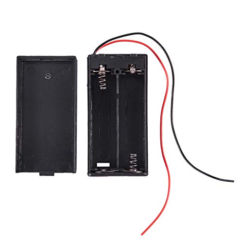 OVBBESS 2 x AA 3 V Batterij Houder Case Box Slot Bedrade AAN/UIT Schakelaar w Cover - Afbeelding 8
