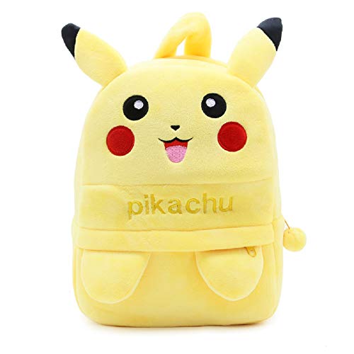 CHDJ: Mochilas 3D para niños Amarillo Pikachu 5 años