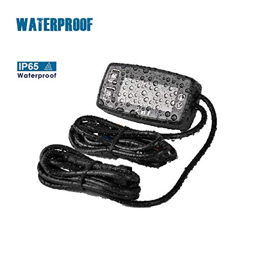 Runleader Misuratore di volt del misuratore di temperatura del motore a LED digitale, promemoria di avviso programmabile, alimentatore esterno CC per moto generatore fuoribordo ATV motoslitta marina