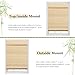 LUCKUP Cordless Bamboo Roman Blinds Shades for Indoor Windows-Blackout Room Darkening Roman Blinds with 6