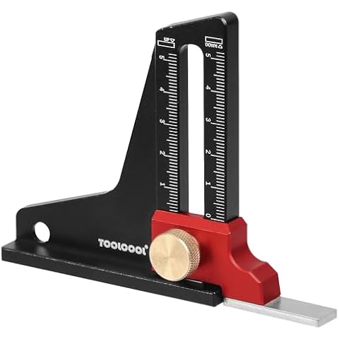 TOOLCOOL Height Gauge Depth Gauge Woodworking Tool Setting Gauge Setup Blocks for Table Saw Router Table Drill Press Bandsaw - Metric Cover