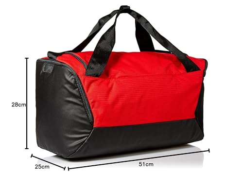 Nike Nk Brsla S Duff - 9.0 (41l) Gym Bag, Unisex Adulto, University Red/Black/(White), MISC