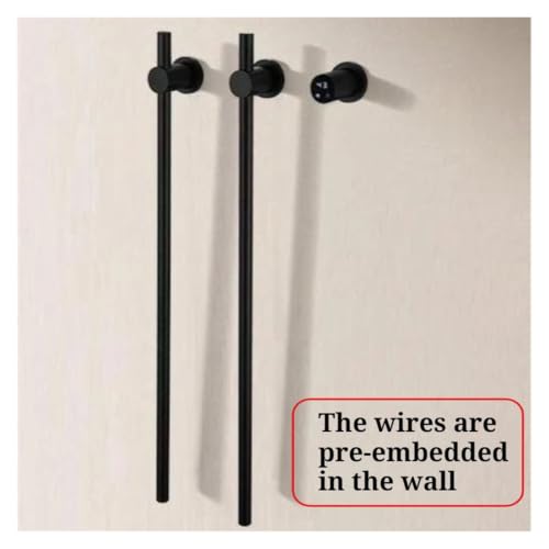 Porte-serviettes électrique simple et durable à séchage mural rapide gris - 5
