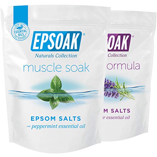 Epsoak Scented Epsom Salt Bundle - Sleep Formula 2 lbs. & Muscle Soak 2 lbs.