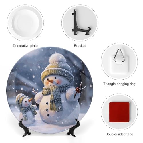 Plato decorativo de porcelana Bone China 7 pulgadas miniatura 3