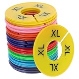 SUPVOX Separadores Redondos para Ropa 40 Piezas, Divisores de Tallas en Plástico para Armario, Organizadores Prácticos para Colgar Ropa en Closet y Tienda