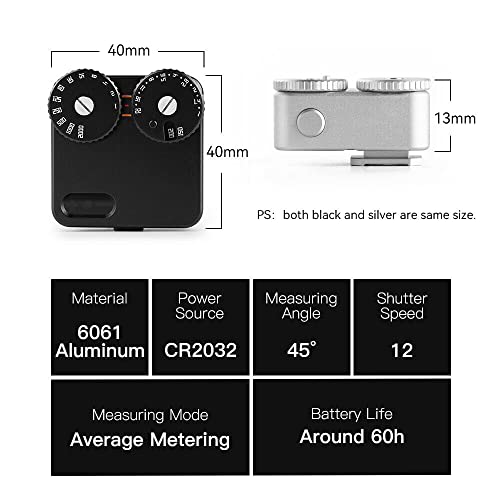 Image of TTartisan Light Meter II, Real-time Metering Tool, Two Dial to Adjust ISO, Aperture and Shutter Speed, Compatible with Older Leicas and Similar Rangefinder Cameras