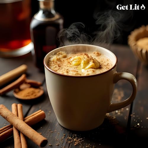 Image of Get Lit | Hot Buttered Rum | 16 oz Double-Wick Scented Candle | Hand-Poured in Missouri, USA | Warm Rum & Spice Winter Fragrance