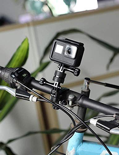 Image of HSU Aluminum 360 Degree Rotation Camera Mount, Tripod Adapter Compatible with GoPro Hero, DJI, Sony, Xiaomi Yi AKASO Campark and Other Action Cameras