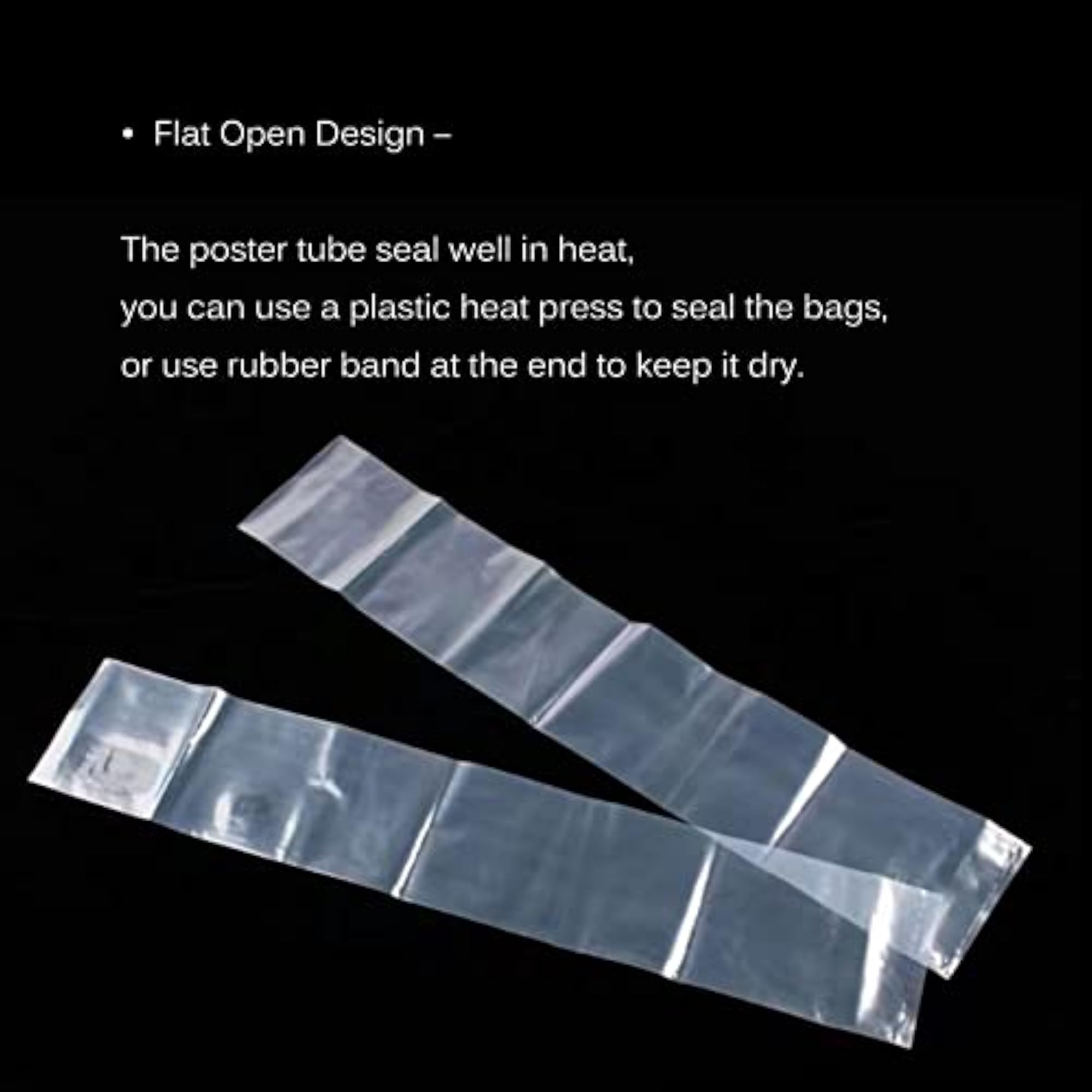 Long Plastic Poly Bags for Poster Storage