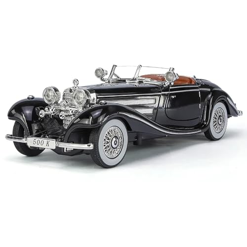 Image of 1:24 Vintage Cars Toy Diecast Metal Car Vintage Model Car for Kids Light Sound Pull Back Openable Door Toy Cars