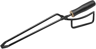 Garneck Pinça De Carvão Pinça De Lixo Para Cozinhar Pinça De Churrasco Pinça De Carvão Alongada Grelha Externa Lareiras Externas Grelha Grelha Externa Ferramenta De Churrasco Externa