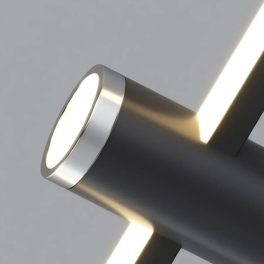 Kuchenna wyspa wisząca lampa sufitowa długa lampa sufitowa żyrandol oświetlenie podwieszane do jadalni (złoty, ciepłe światło_L100CM)