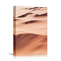 Canvas Wall Art Sand Dunes Abstract Colorful Contemporary Hallway Mixed Media Multicolor Patterns - 12x18 inches