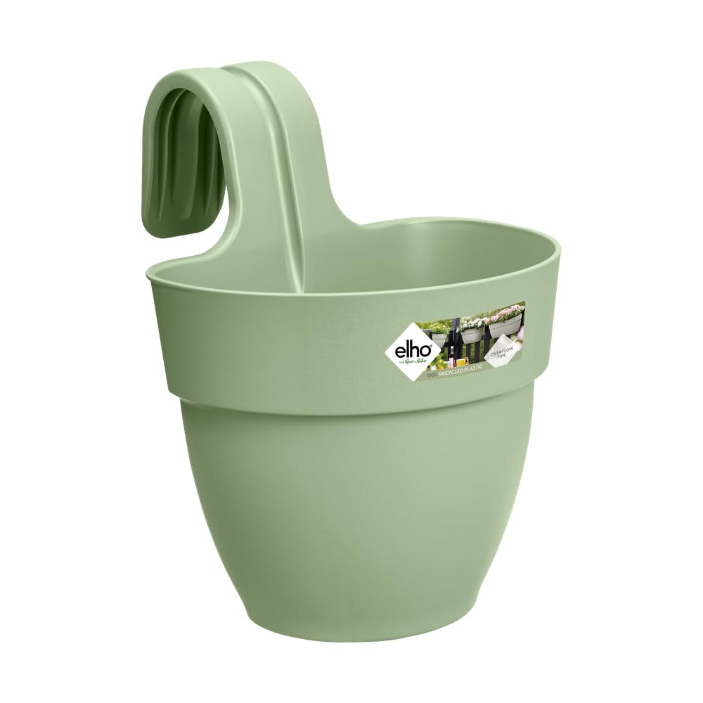 elho Vibia Campana Easy Hanger S 21 - Planter for Balcony & Outdoor - diameter 20.5 x H 26.5 cm - Green/Pistachio Green