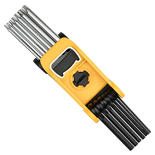 Mount 15Pcs Folding Hex Key Set, Professional Fold Allen Torx Star Key Wrenches With Bottle Opener, Cr-V Steel, Portable Driver Tool Kit For Home Maintenance, Metric And Torx Size (Up To 6Mm) #TOP1
