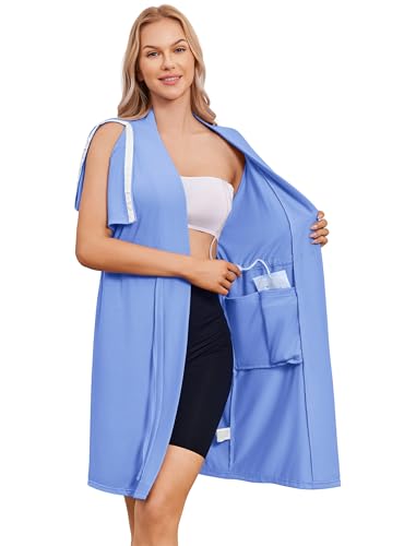 Mastectomy Nightgown with Drain Pockets