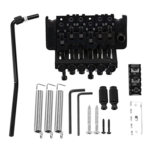 Vibrato double trémolo pour guitare électrique avec accessoires noir
