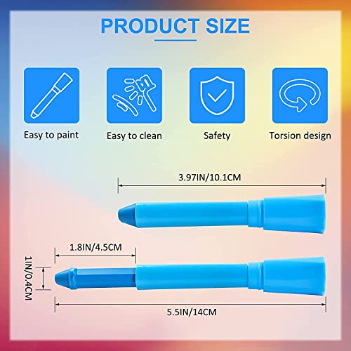 6 Pcs Glow in The Light Body Face Paint, Face Painting Kit, UV Crayon Kit Fluorescent Body Paints for Adults for Birthday Party Halloween Masquerade Makeup Outdoor