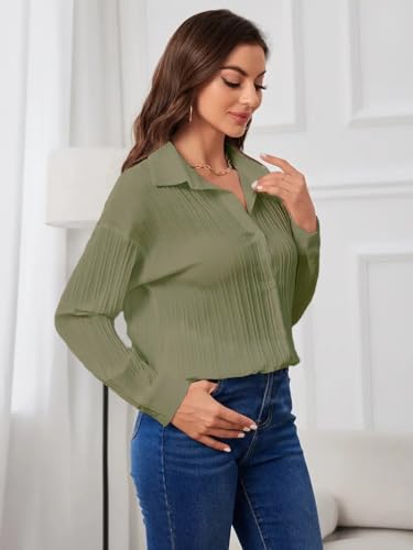 Image of CB-COLEBROOK Oversized Textured Beach Summer Shirt for Women | Shirt for Women Stylish Western | Women Long Shirt Top | Women Casual Shirt