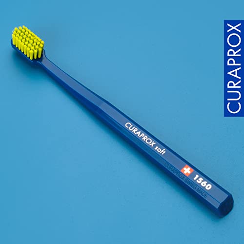 Curaprox 3 x Zahnbürste CS 1560 Soft - Handzahnbürste für Erwachsene mit 1560 Soft CUREN Borsten - 3 Stück, zufällige Farbe – Bild 6