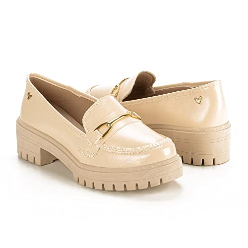 Loafer Sola Tratorada Mississipi Baunilha