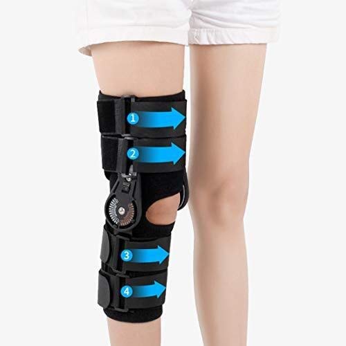 Amazon.co.jp: ひざ固定ギブス ヒンジ付き膝装具 ラップニーサポート