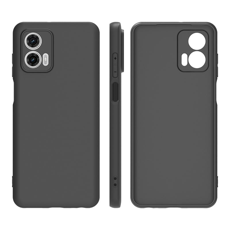 Image of SPAZY CASE Motorola Moto G34 5G / G45 5G Back Cover Soft Silicone Shockproof Slim Back Case Cover for Motorola Moto G34 5G / G45 5G - Black