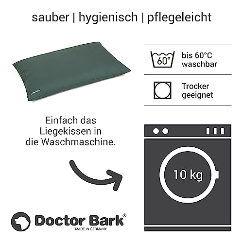 Doctor Bark Country Hundekissen Große Hunde Waschbar - Hundebett Weich - Liegekissen Kuschelig Pflegeleicht - GreenLabel (Country-Kissen - XL, Grün)