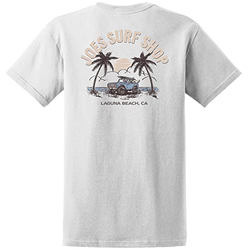 JOES SURF SHOP Men's Early Bird Logo Heavyweight Tees in Regular, Big and Tall2