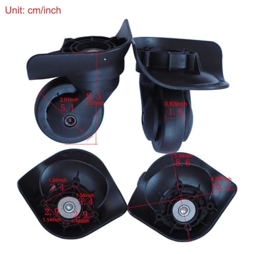 Universal Suitcase Luggage Casters Replacement Wheels A532