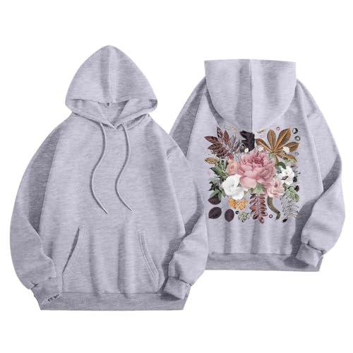 HOOUDO Same Day Angebote Sale Übergroße Kapuzenpullover für Damen, /Winter, lustiges Halloween-Grafik-Langarm-Pullover mit Shirt Oversized Damen Christmas Kleidung Damen Meine Bestellungen Anzeigen