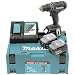 Produktbild Makita DHP482F3JB Akku-Schlagbohrschrauber 18V in schwarz / 3,0 Ah, 3 Akkus + Ladegerät im MAKPAC