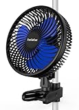 FanGoFast Grow Ventilatore con Clip 10W, Ventilatore Manualmente Oscillante, EC Motore, 10...