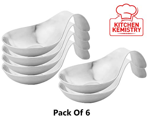 Kitchen Kemistry Stainless Steel Spoon Rest, for Holding Messy Spoon After Stirring- Pack